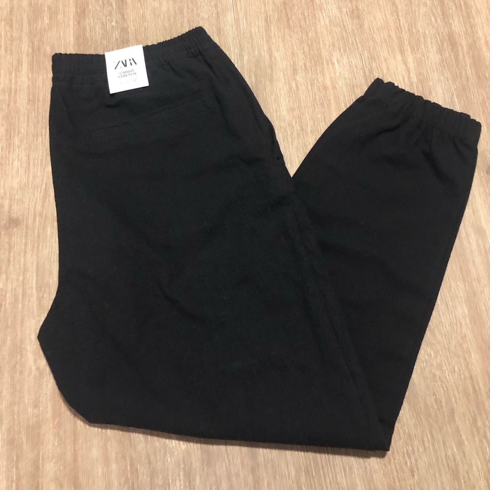 NWT ZARA black joggers size L